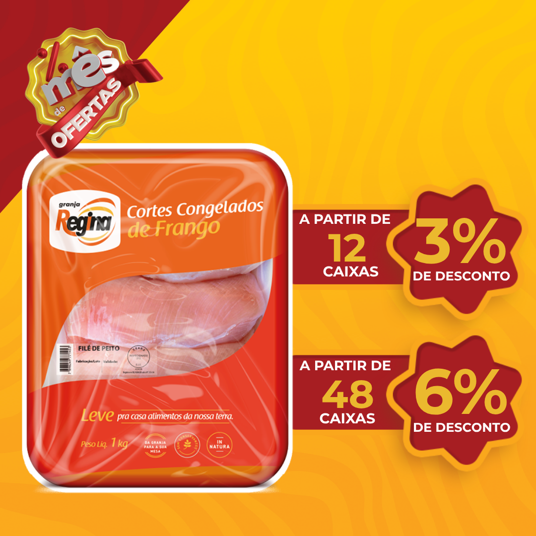 Fil&eacute; de Peito Cong 1kg - Granja Regina